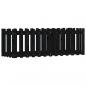 Preview: Hochbeet Latten-Design Schwarz 150x50x50 cm Massivholz Kiefer