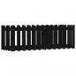 Preview: Hochbeet Latten-Design Schwarz 150x50x50 cm Massivholz Kiefer