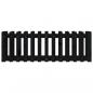 Preview: Hochbeet Latten-Design Schwarz 150x50x50 cm Massivholz Kiefer