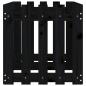 Preview: Hochbeet Latten-Design Schwarz 150x50x50 cm Massivholz Kiefer