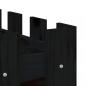 Preview: Hochbeet Latten-Design Schwarz 150x50x50 cm Massivholz Kiefer