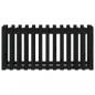 Preview: Hochbeet Latten-Design Schwarz 150x50x70 cm Massivholz Kiefer