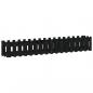 Preview: Hochbeet Latten-Design Schwarz 200x30x30 cm Massivholz Kiefer