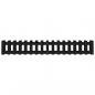 Preview: Hochbeet Latten-Design Schwarz 200x30x30 cm Massivholz Kiefer