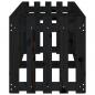 Preview: Hochbeet Latten-Design Schwarz 200x50x50 cm Massivholz Kiefer