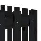 Preview: Hochbeet Latten-Design Schwarz 200x50x50 cm Massivholz Kiefer