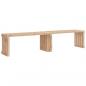 Preview: Gartenbank Ausziehbar 212,5x40,5x45 cm Massivholz Kiefer