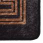 Preview: Teppich Waschbar Schwarz und Gold 120x170 cm Rutschfest