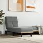 Preview: ARDEBO.de - Chaiselongue Dunkelgrau Stoff