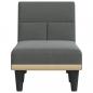 Preview: Chaiselongue Dunkelgrau Stoff