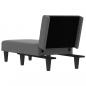 Preview: Chaiselongue Dunkelgrau Stoff
