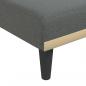 Preview: Chaiselongue Dunkelgrau Stoff