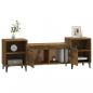 Preview: TV-Schrank Räuchereiche 160x35x55 cm Holzwerkstoff