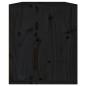 Preview: Wandschrank Schwarz 60x30x35 cm Massivholz Kiefer