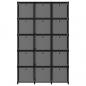 Preview: Würfel-Regal mit Boxen 15 Fächer Schwarz 103x30x175,5 cm Stoff