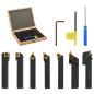 Preview: 12-tlg. Drehmeißel-Set mit Wendeplatten 12x12 mm 80 mm