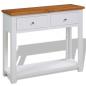 Preview: ARDEBO.de - Konsolentisch 83x30x73 cm Massivholz Eiche