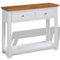 Preview: Konsolentisch 83x30x73 cm Massivholz Eiche