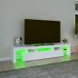 Preview: TV-Schrank mit LED-Leuchten Weiß 200x36,5x40 cm
