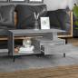 Preview: Couchtisch Grau Sonoma 90x49x45 cm Holzwerkstoff