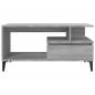 Preview: Couchtisch Grau Sonoma 90x49x45 cm Holzwerkstoff