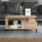 Preview: ARDEBO.de - Couchtisch Sonoma-Eiche 90x49x45 cm Holzwerkstoff