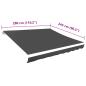 Preview: Markisenbespannung Canvas Anthrazit 300x250 cm