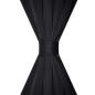 Preview: Verdunkelungs-Vorhänge mit Schlaufen 135 x 245 cm Schwarz blackout