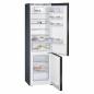 Preview: Siemens KG39E8XBA iQ500 Stand Kühl-Gefrierkombination, 60cm breit, 201cm hoch, 343 L, lowFrost, hyperFresh, blackSteel
