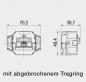 Preview: Rutenbeck (136104030) UAE-CAT.6A ISO-8 UP 0 UAE-Anschlussdose, 1-fach, 8-polig