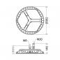 Preview: Schuch LED-Hallenleuchte TRIANO disc, 195W, 30000lm, 5000K, grau (3430L300D)
