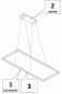 Preview: Fabas Luce Bard Pendelleuchte, 52W, LED, weiß (3394-45-102)