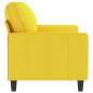 Preview: 2-Sitzer-Sofa Hellgelb 140 cm Stoff