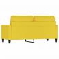 Preview: 2-Sitzer-Sofa Hellgelb 140 cm Stoff