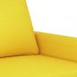 Preview: 2-Sitzer-Sofa Hellgelb 140 cm Stoff