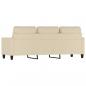 Preview: 3-Sitzer-Sofa Creme 180 cm Stoff