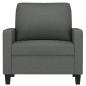 Preview: Sofasessel Dunkelgrau 60 cm Stoff