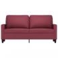Preview: 2-Sitzer-Sofa Weinrot 140 cm Stoff