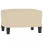 Preview: 4-tlg. Sofagarnitur mit Kissen Creme Stoff