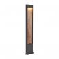 Preview: ARDEBO.de SLV FLATT POLE 100 Outdoor LED Stehleuchte, 3000K, IP65, anthrazit/braun (1002959)