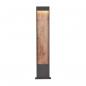 Preview: SLV FLATT POLE 100 Outdoor LED Stehleuchte, 3000K, IP65, anthrazit/braun (1002959)