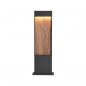 Preview: SLV FLATT POLE 100 Outdoor LED Stehleuchte, 3000K, IP65, anthrazit/braun (1002957)