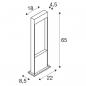 Preview: SLV FLATT POLE 100 Outdoor LED Stehleuchte, 3000K, IP65, anthrazit/braun (1002957)