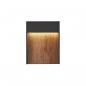 Preview: SLV FLATT Outdoor LED Wandaufbauleuchte, 14W, 500lm, 3000K, IP65, anthrazit/braun (1002953)