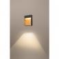 Preview: SLV FLATT Outdoor LED Wandaufbauleuchte, 14W, 500lm, 3000K, IP65, anthrazit/braun (1002953)
