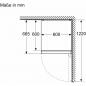 Preview: Siemens KG39NAXCF iQ500 Stand Kühl-Gefrierkombination, 60 cm breit, 363 L, Home Connect App, bottleRack, superCooling, blackSteel