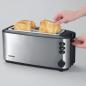 Preview: Severin AT2509 Automatik-Langschlitztoaster, 1400 W, einstellbarer Bräunungsgrad, Edelstahl gebürstet/schwarz
