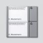 Preview: ARDEBO.de Siedle Vario TM 612-2 SM Tasten-Modul, silber-metallic (200035520-00)