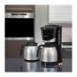 Preview: Clatronic KA 3328 Kaffeemaschine, 2 Thermoskannen, 2x 1 L, Automatische Abschaltung, schwarz-alu (263126)