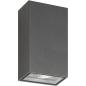 Preview: ARDEBO.de LCD Up- und Down Wandleuchte Typ 5011, 2x6W, 2x456lm, 3000K, graphit (5011)